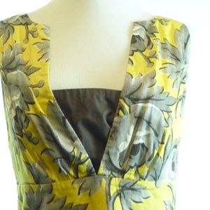 LEIFSDOTTIR ANTHRO FLORAL fit + flare LACE dress Anthropologie lace trim